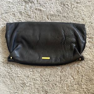 BCBGMAXAZRIA Black Leather Clutch